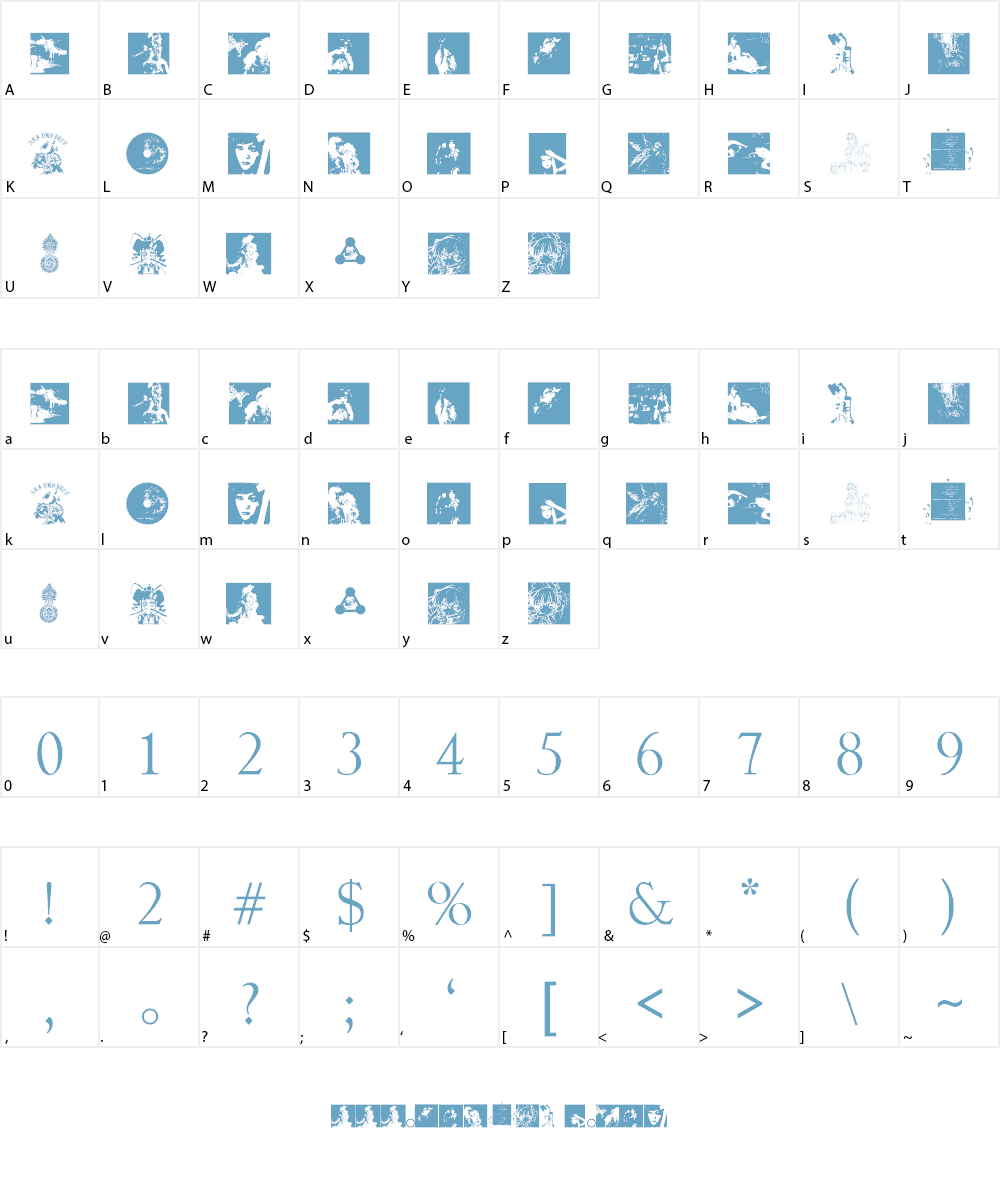 Ali Project Font Character